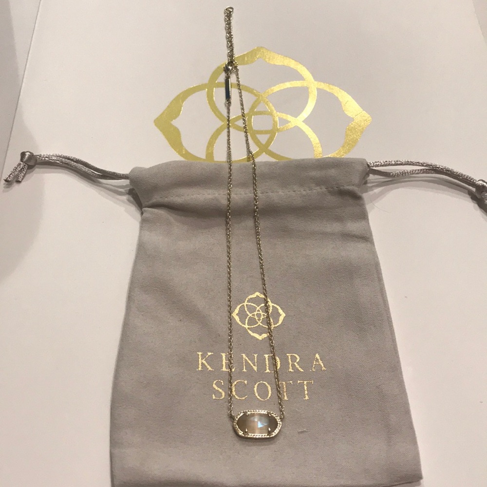 VINTAGE Iridescent Slate and Gold Elisa necklace